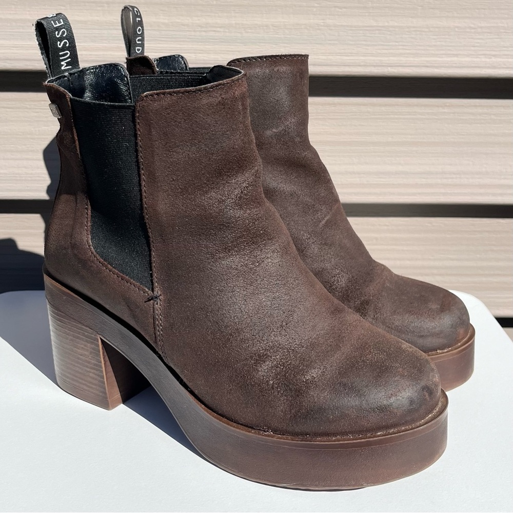 Musse and Cloud / Anthropologie Leather Boots W7 / 38